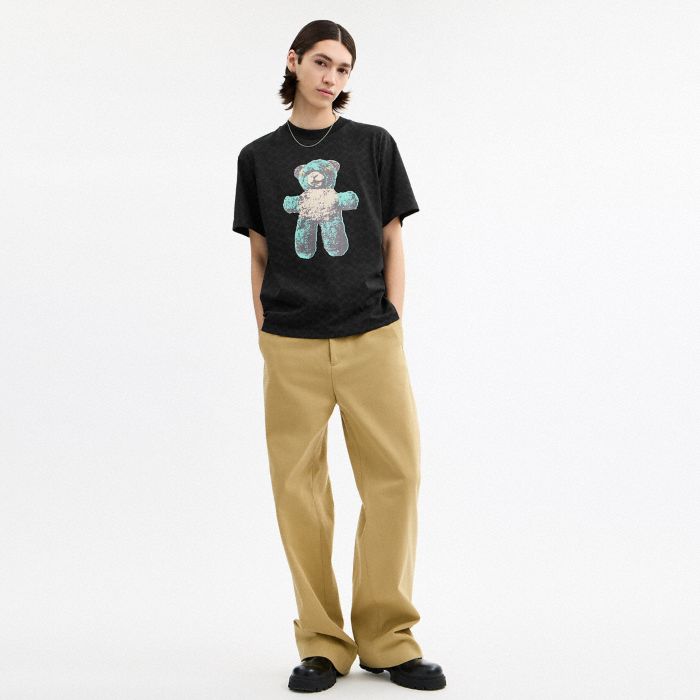 TEDDY GRAPHIC SIGNATURE RELAXED T-SHIRT