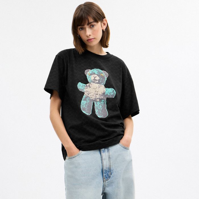 TEDDY GRAPHIC SIGNATURE RELAXED T-SHIRT