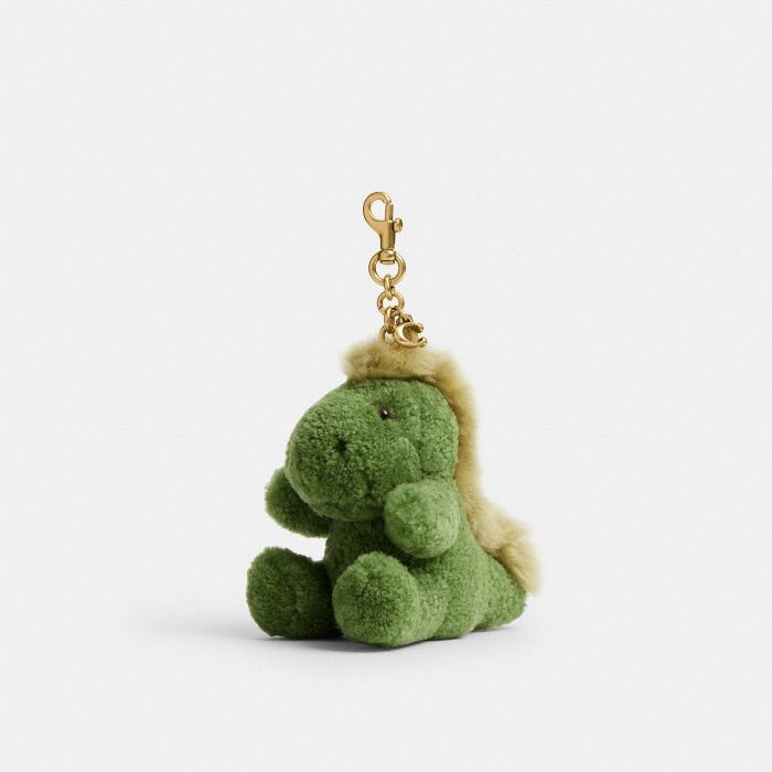 LITTLE REXY DINO PLUSHIE BAG CHARM IN SHEARLING