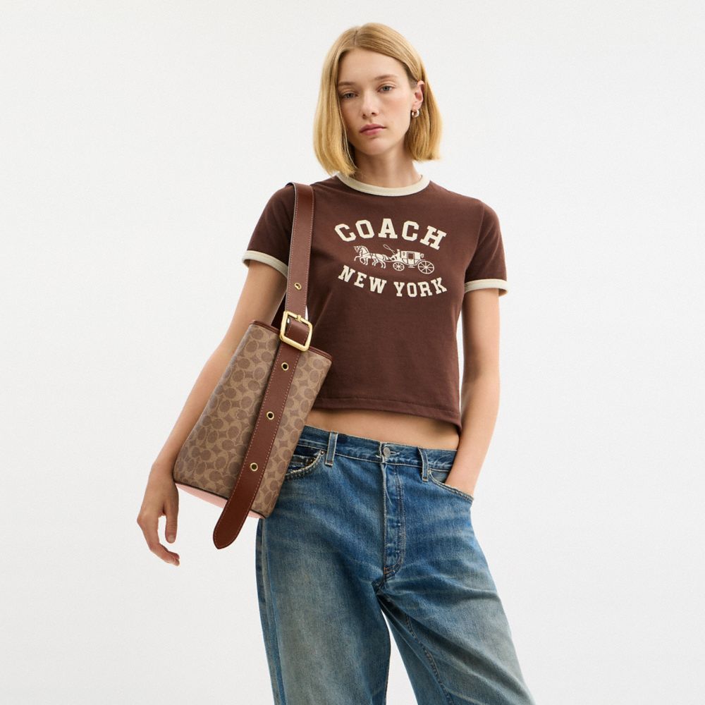 BLEECKER 經典 SIGNATURE 帆布水桶包