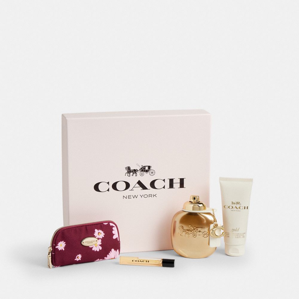 COACH CCU15 Gold Parfum 4 Piece Gift Set MULTI