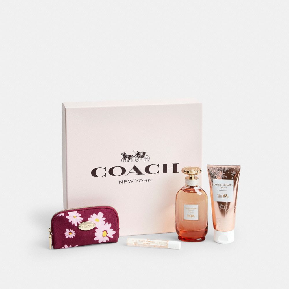 COACH CCU16 Coach Dreams Sunset Eau De Parfum 4 Piece Gift Set MULTI