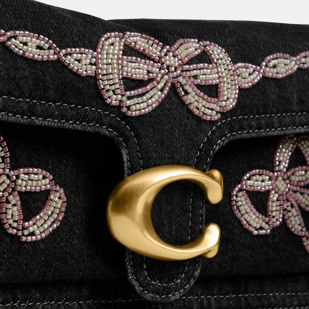 TABBY SHOULDER BAG 26 WITH BEADED BOWS