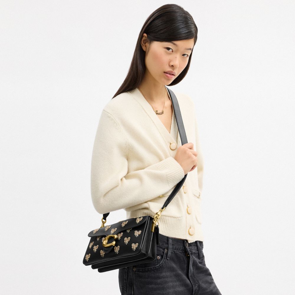 TABBY SHOULDER BAG 26 WITH DAINTY BOW EMBELLISHMENT