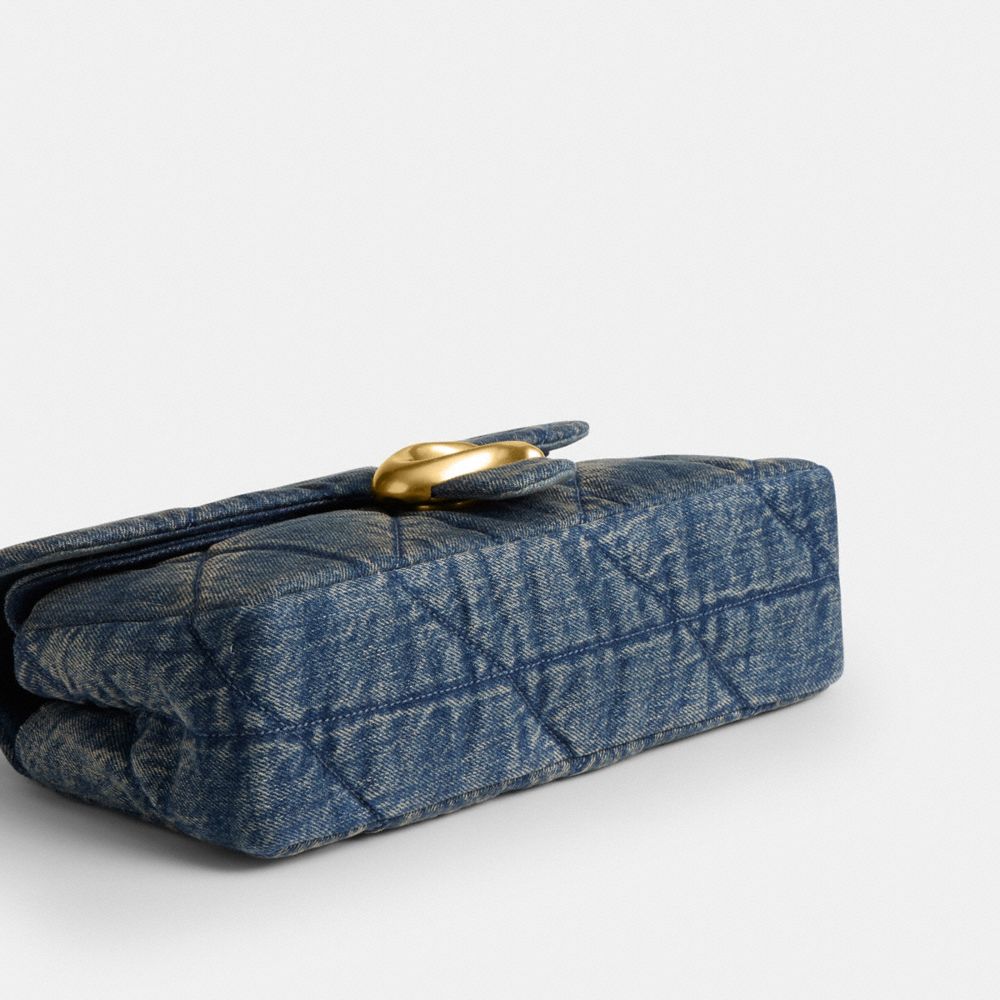 TABBY 丹寧布絎縫細節 26 單肩手袋