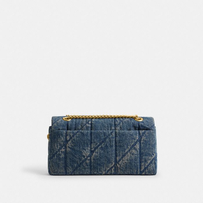 TABBY 丹寧布絎縫細節 26 單肩手袋