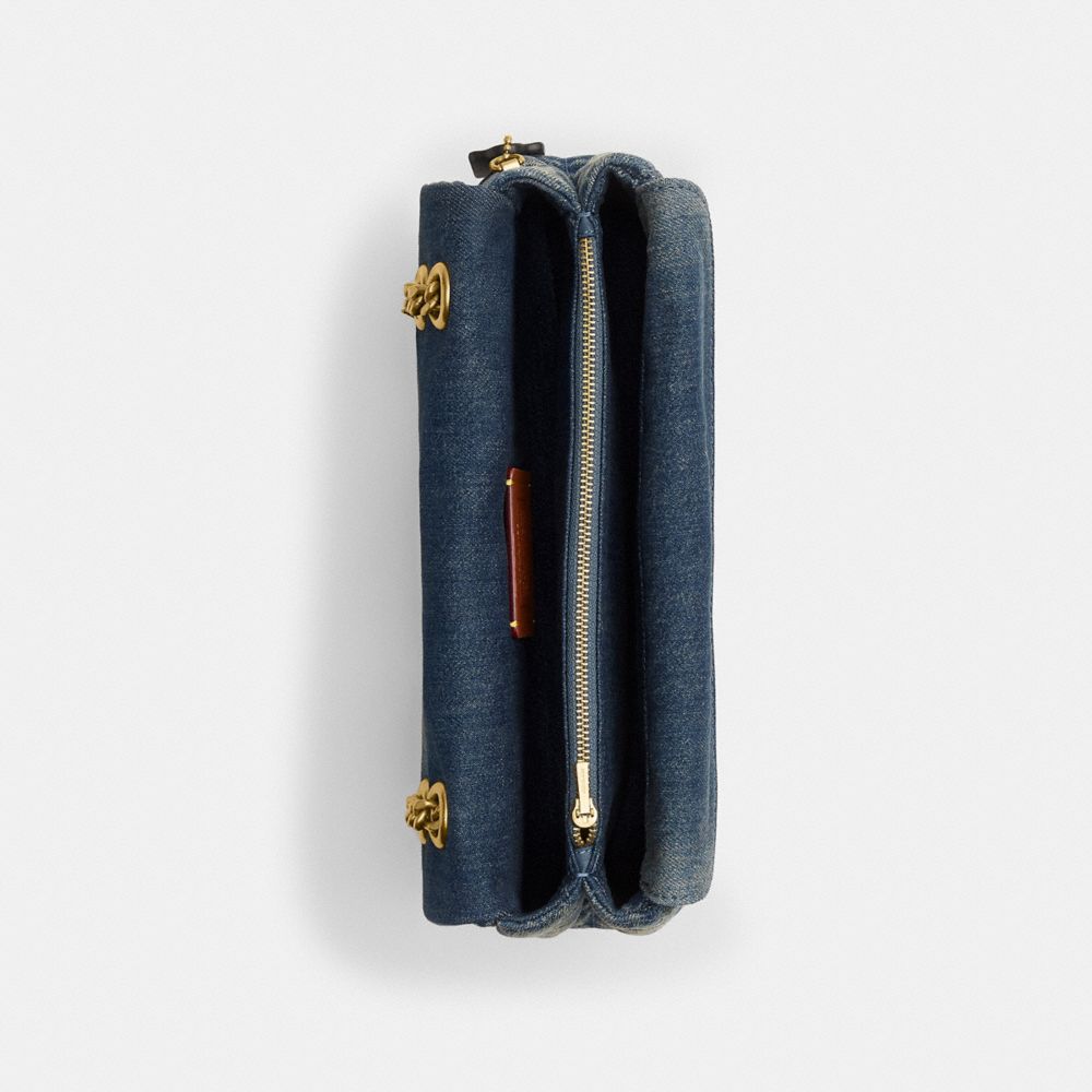 TABBY 丹寧布絎縫細節 26 單肩手袋