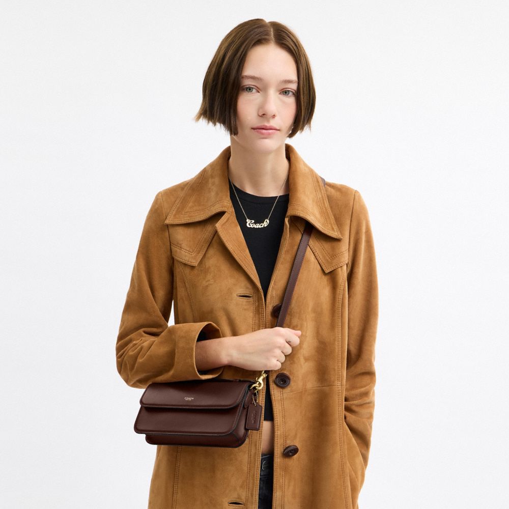 ELORA 頂部手提把斜背手袋