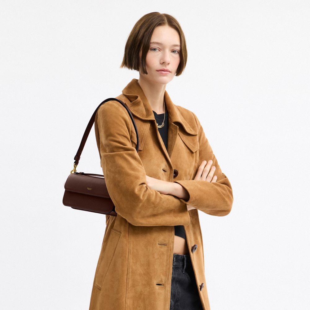 ELORA 頂部手提把斜背手袋