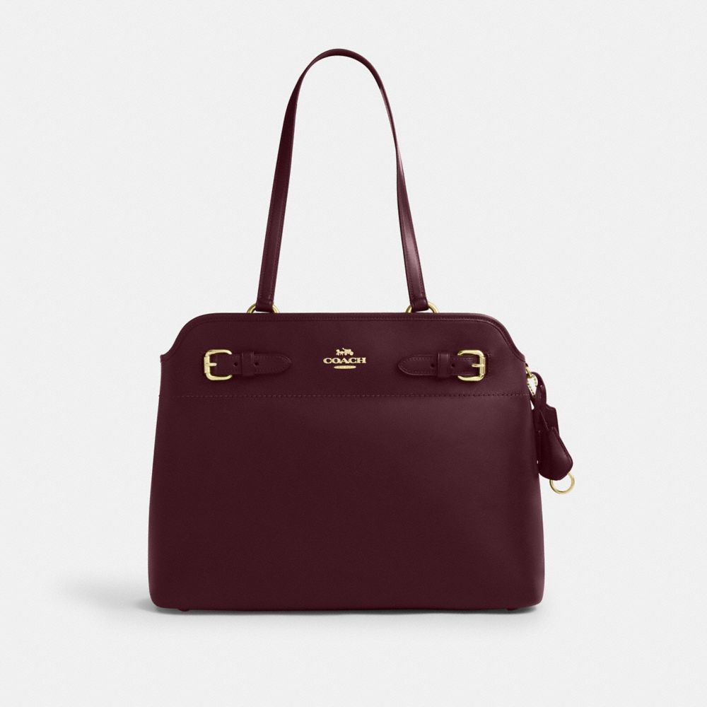 Easton Tote Bag - CCZ07 - Gold/Dark Wine