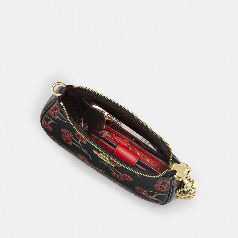 TERI 櫻桃印花單肩手袋