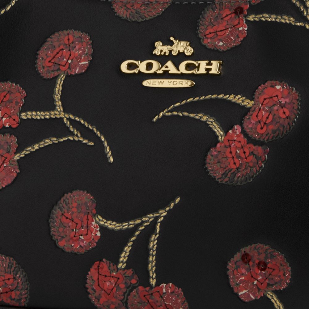 TERI 櫻桃印花單肩手袋