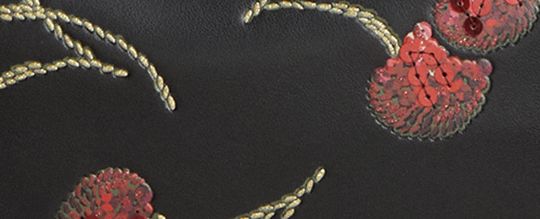 TERI 櫻桃印花單肩手袋