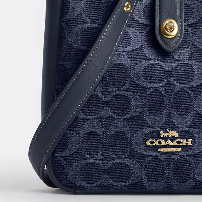 HADLEY MINI CROSSBODY BAG IN SIGNATURE DENIM