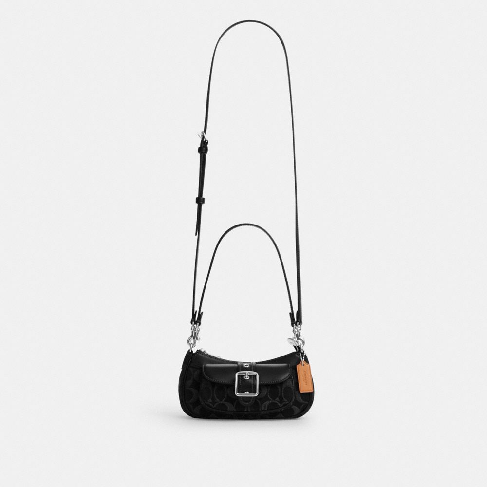 ASHTON MINI SHOULDER BAG IN SIGNATURE DENIM