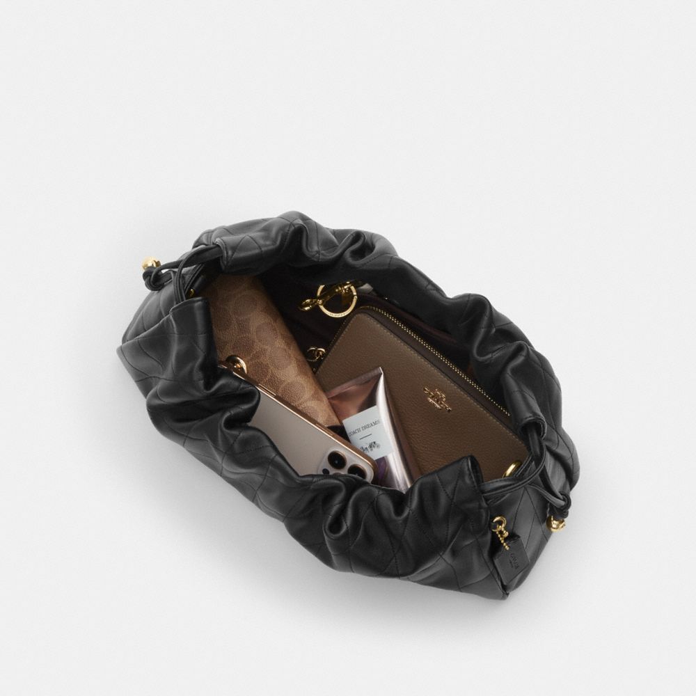 FAYE 絎縫細節大號單肩手袋