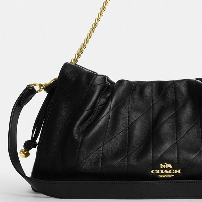 FAYE 絎縫細節大號單肩手袋