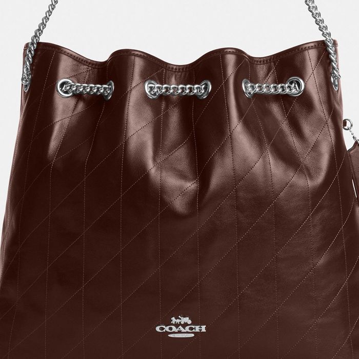 EVELYN LARGE SHOULDER BAG WITH QUILTING