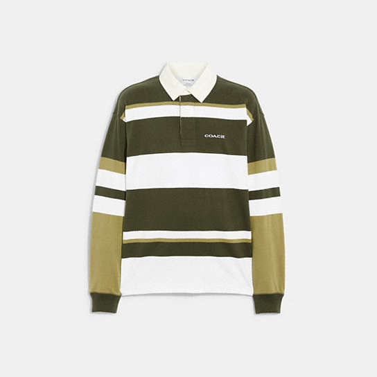CD185 - Rugby Polo Olive/White Multi