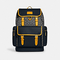 Sprint Backpack In Signature Jacquard - CD273 - QB/Midnight/Charcoal Multi
