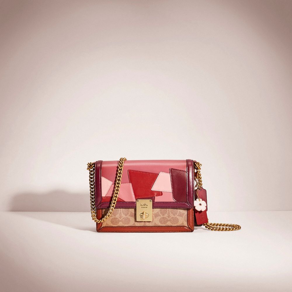 CD370 - Upcrafted Hutton Shoulder Bag In Colorblock Signature Canvas Brass/Tan Rouge Multi