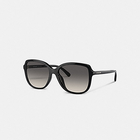 COACH CD451 Geometric Square Sunglasses Black