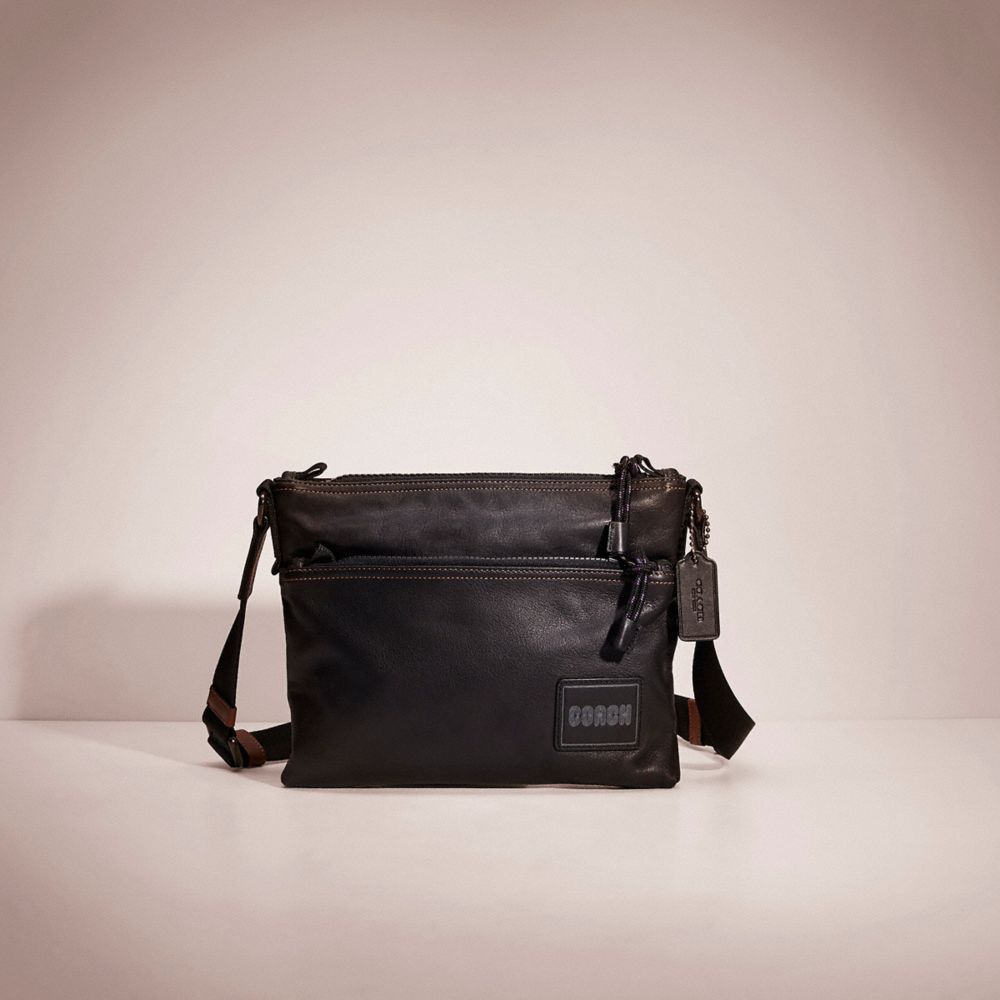 CD491 - Restored Pacer Crossbody With Coach Patch Black Copper/Black