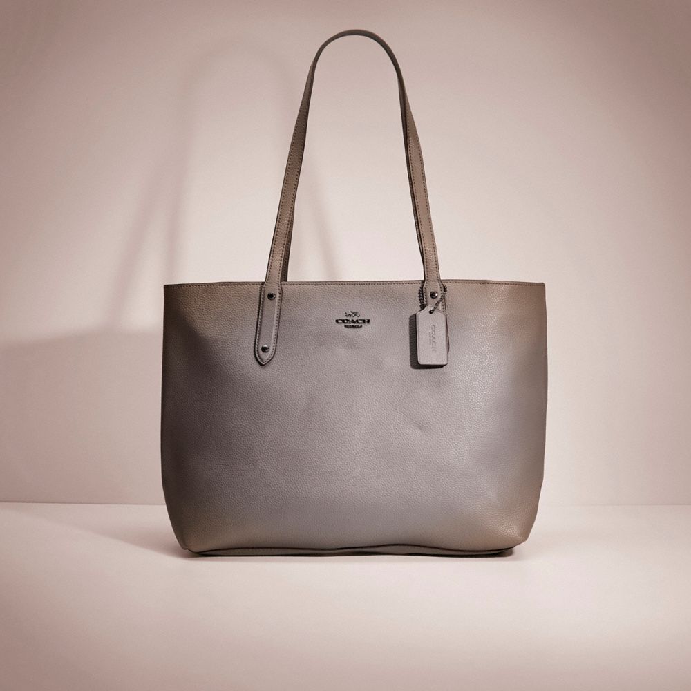 CD655 - Restored Central Tote With Zip Gunmetal/Heather Grey