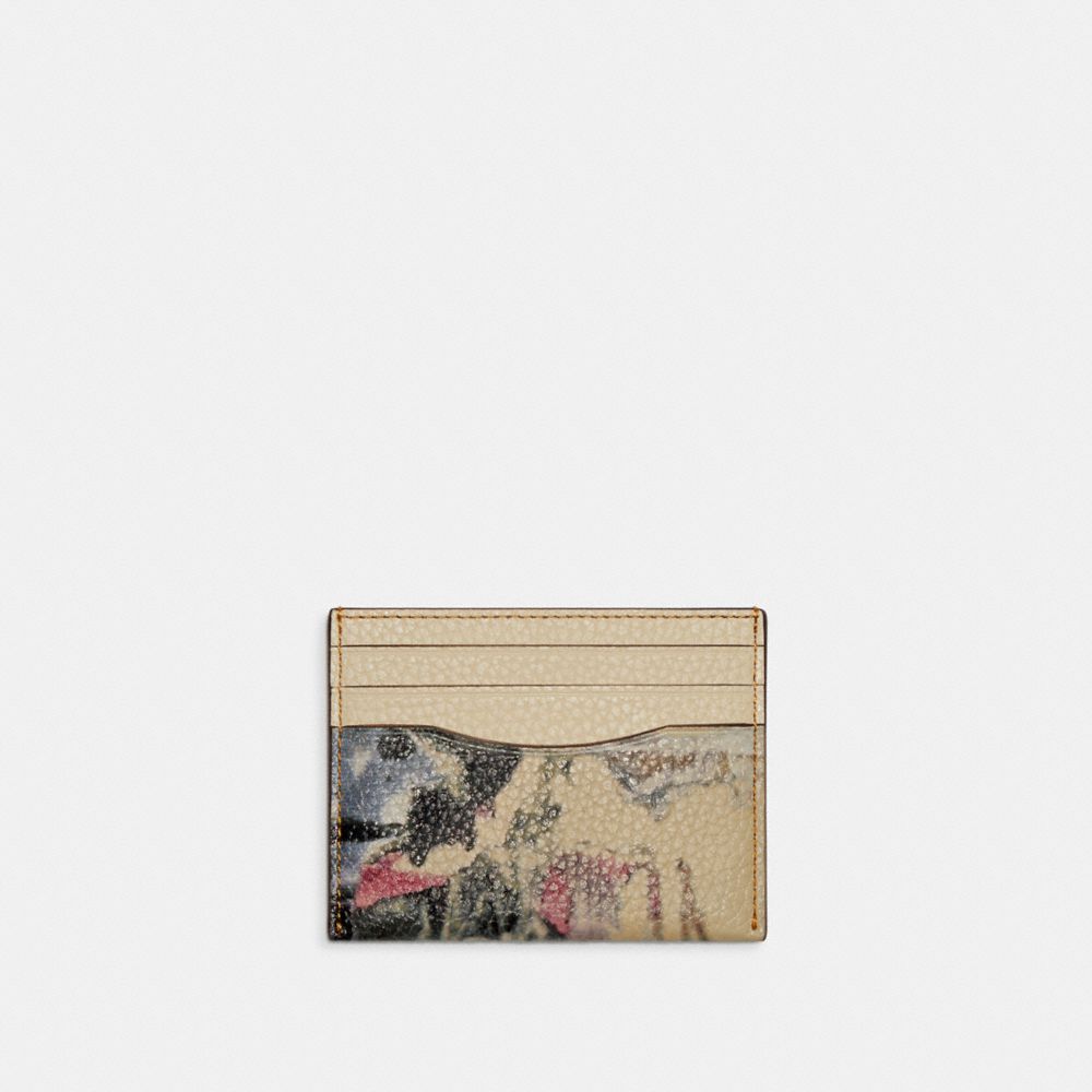 CD685 - Coach X Mint + Serf Card Case Ivory Multicolor