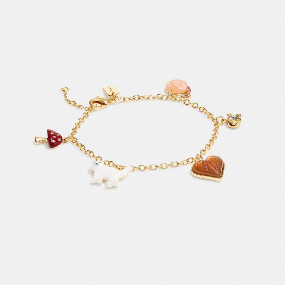 Creature Multi Charm Bracelet - CD804 - Gold/Multi