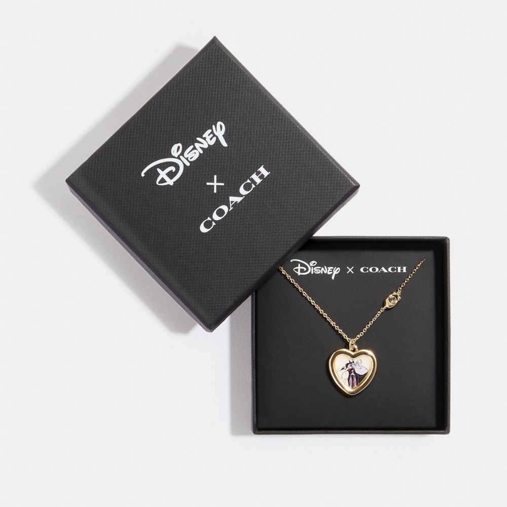 Disney X Coach Villains Heart Necklace - CD814 - Gold/Multi