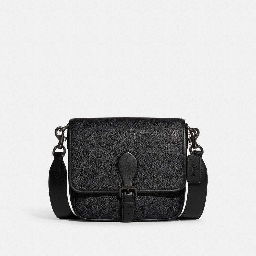 COACH CD877 Frankie Crossbody In Signature Canvas CHARCOAL