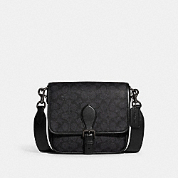 COACH CD877 Frankie Crossbody In Signature Canvas CHARCOAL