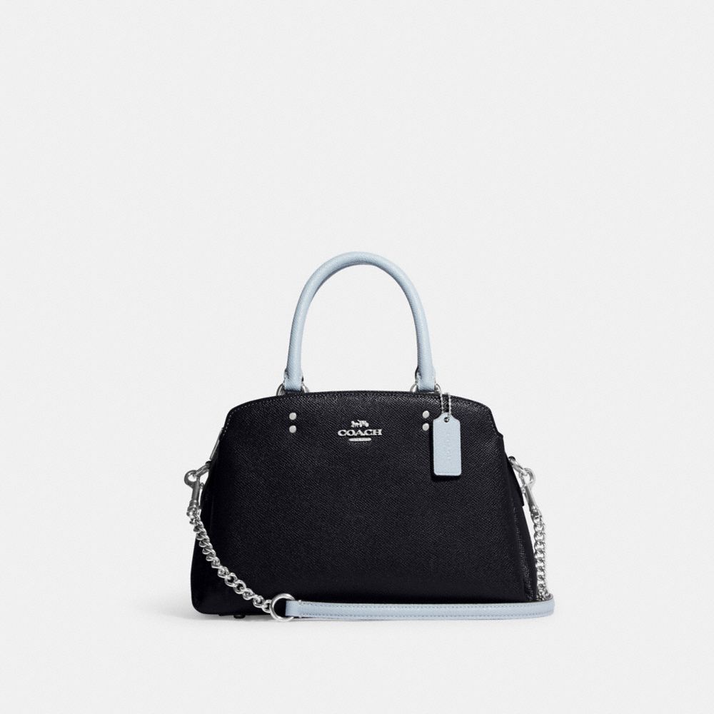 COACH CD935 Mini Lillie Carryall In Colorblock SILVER/MIDNIGHT MULTI