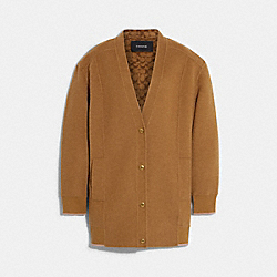 Double Face Wool Cardigan - CD967 - Camel