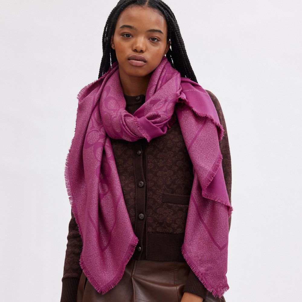 Womens best sale purple scarf