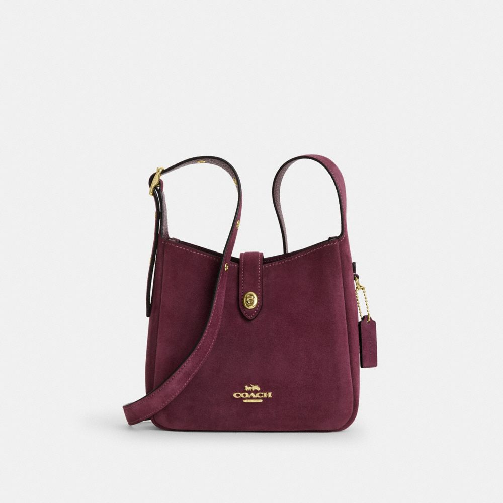 Hadley Mini Crossbody Bag - CDB00 - Gold/Maroon