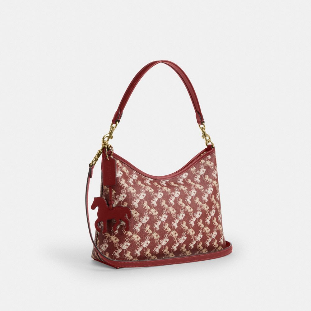 LAUREL SHOULDER BAG WITH HORSE AND CARRIAGE PRINT