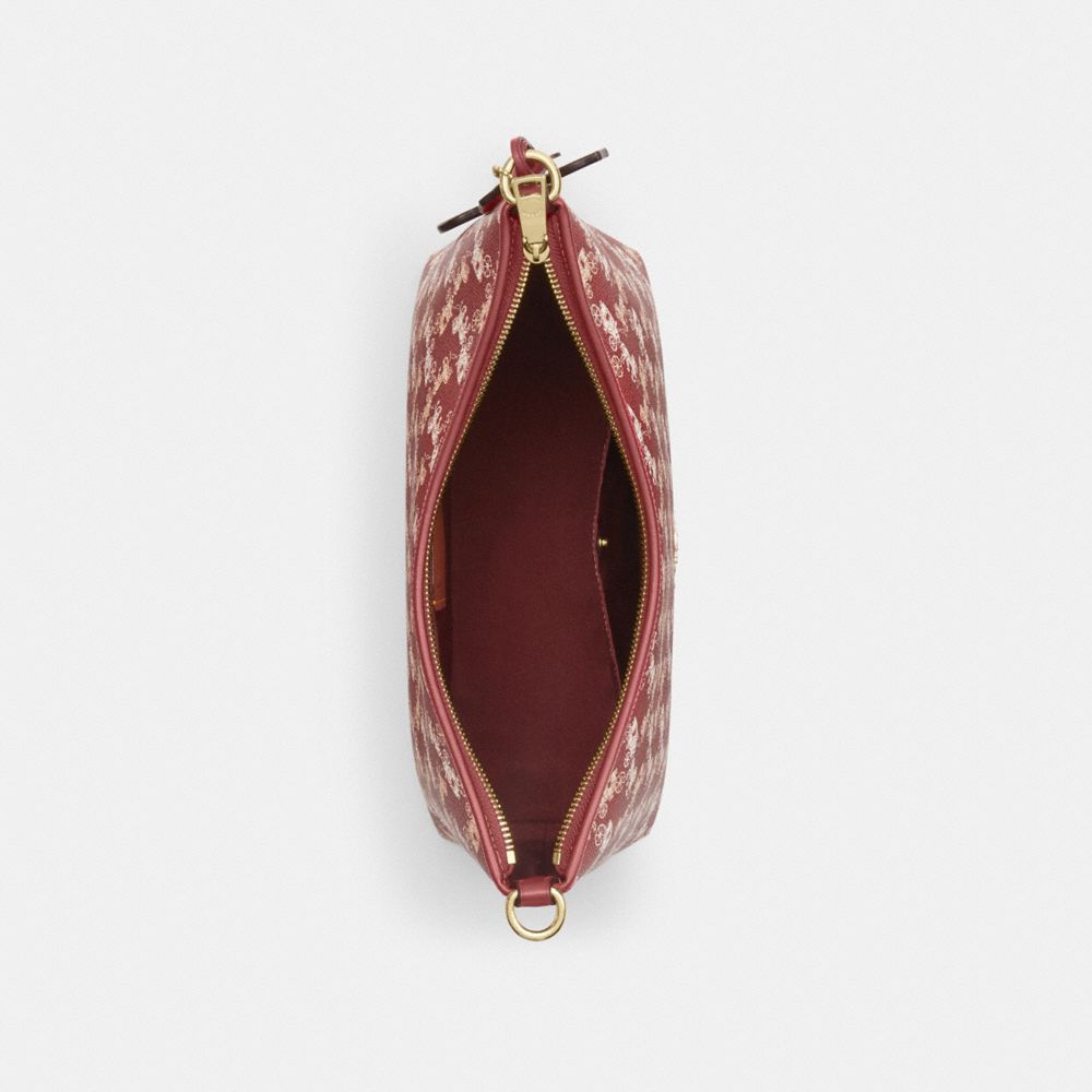 LAUREL SHOULDER BAG WITH HORSE AND CARRIAGE PRINT