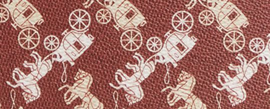 LAUREL SHOULDER BAG WITH HORSE AND CARRIAGE PRINT