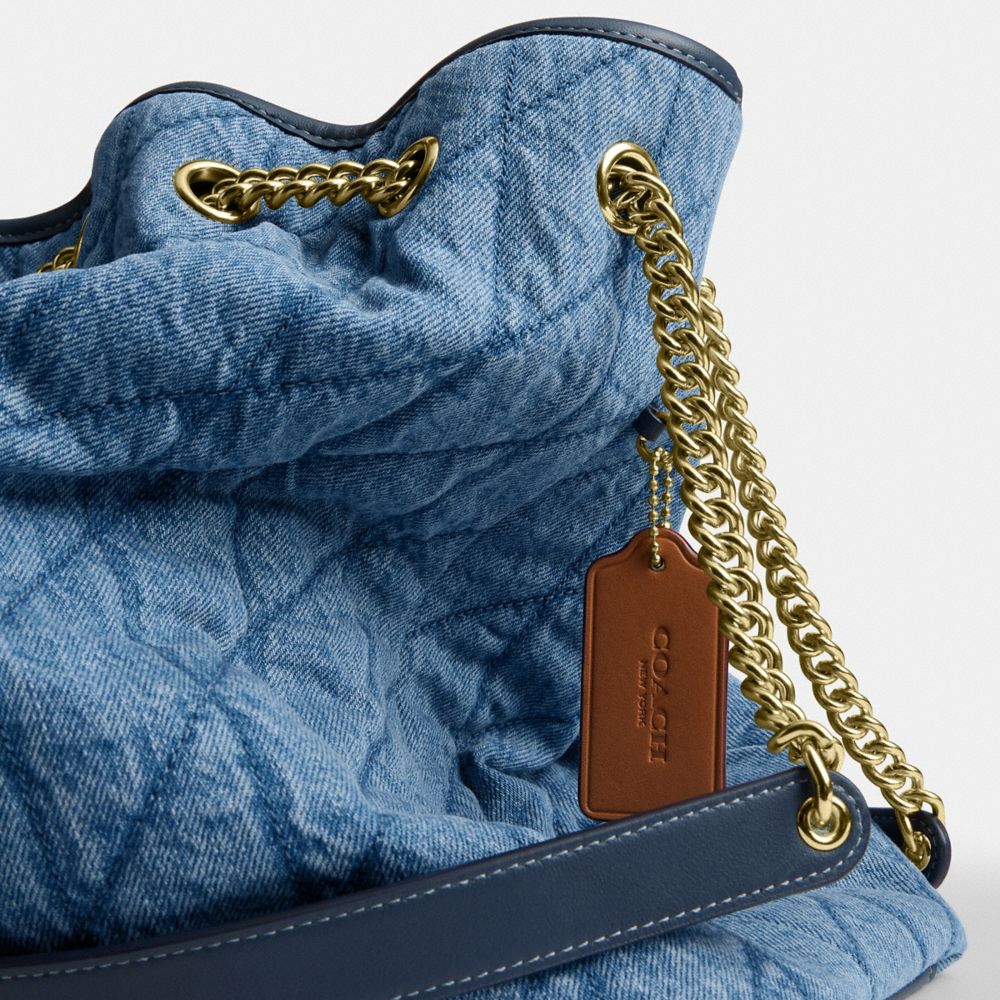 EVELYN LARGE SHOULDER BAG IN REGENERATIVE COTTON WITH QUILTING