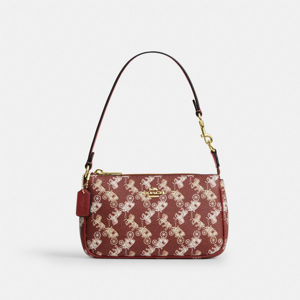 COACH&reg;,Nolita 19 With Horse And Carriage Print,,Front View