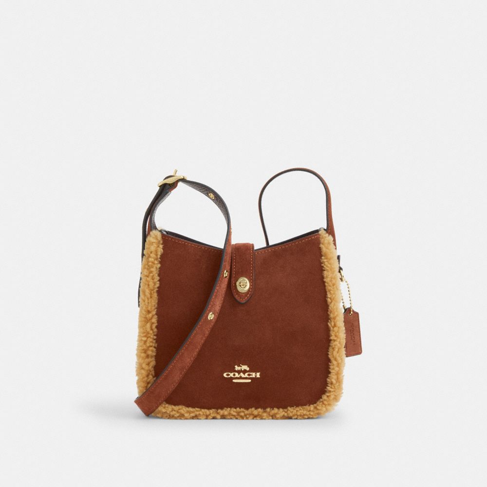 Hadley Mini Crossbody Bag - CDC41 - Gold/Vintage Brown Multi