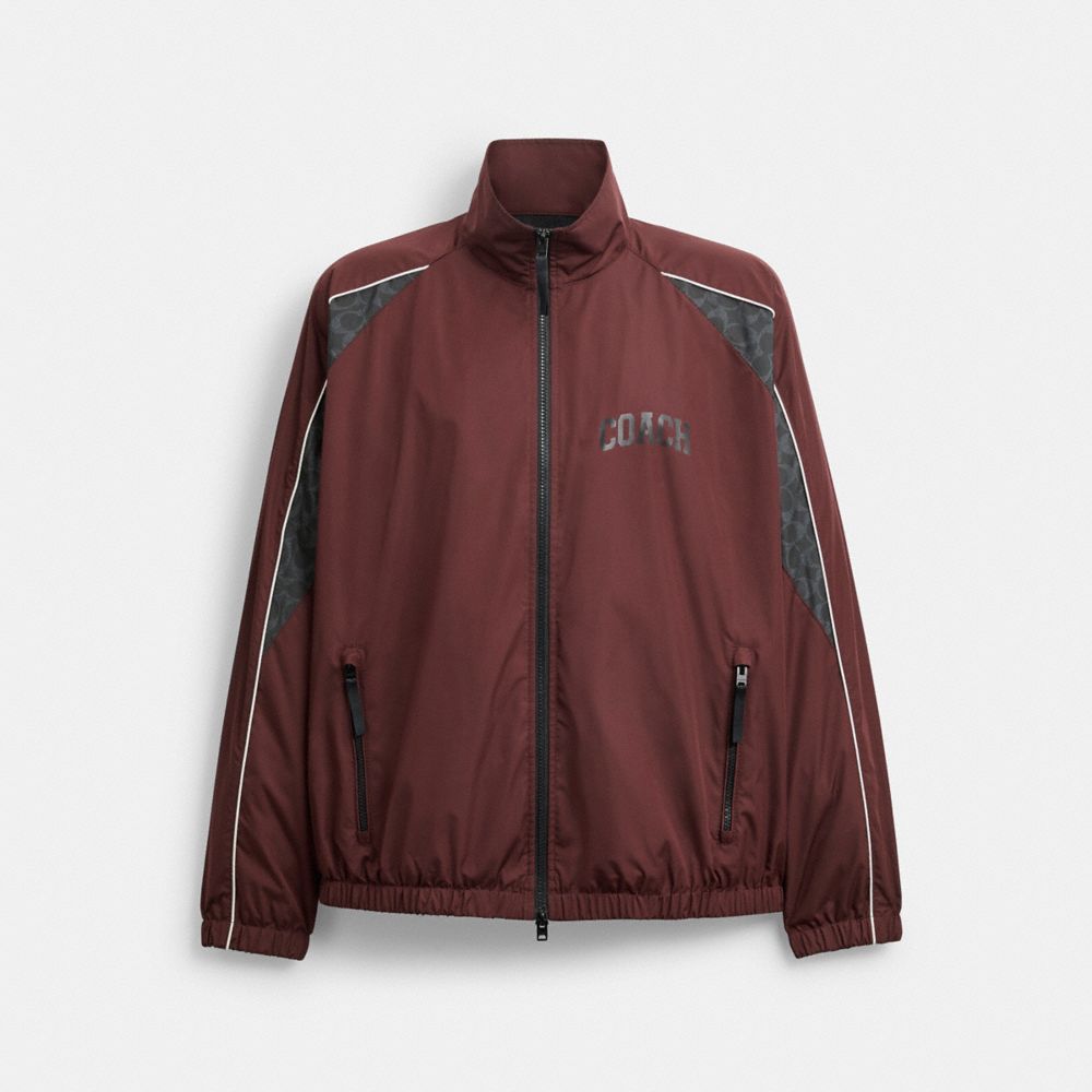 COACH CDC66 Track Jacket BURGUNDY