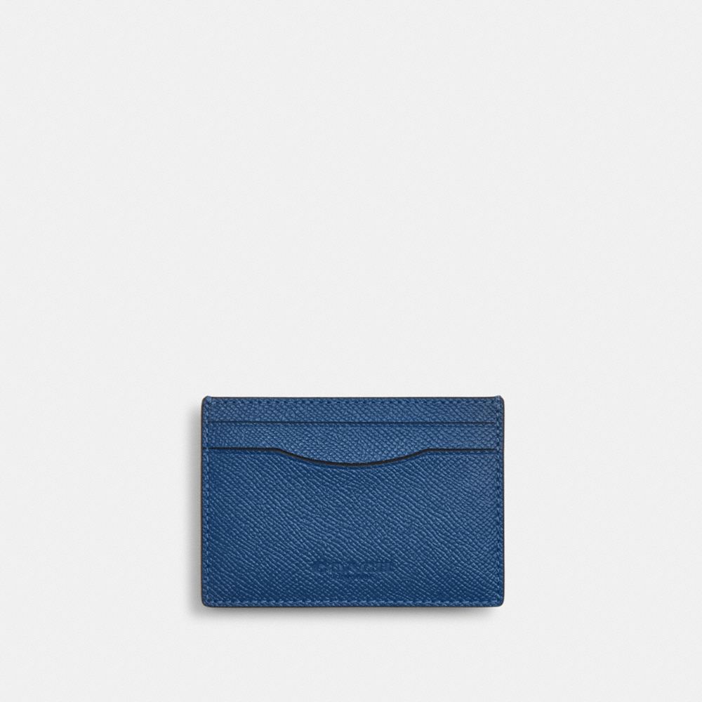 Card Case With Money Clip - CDC79 - Silver/True Blue