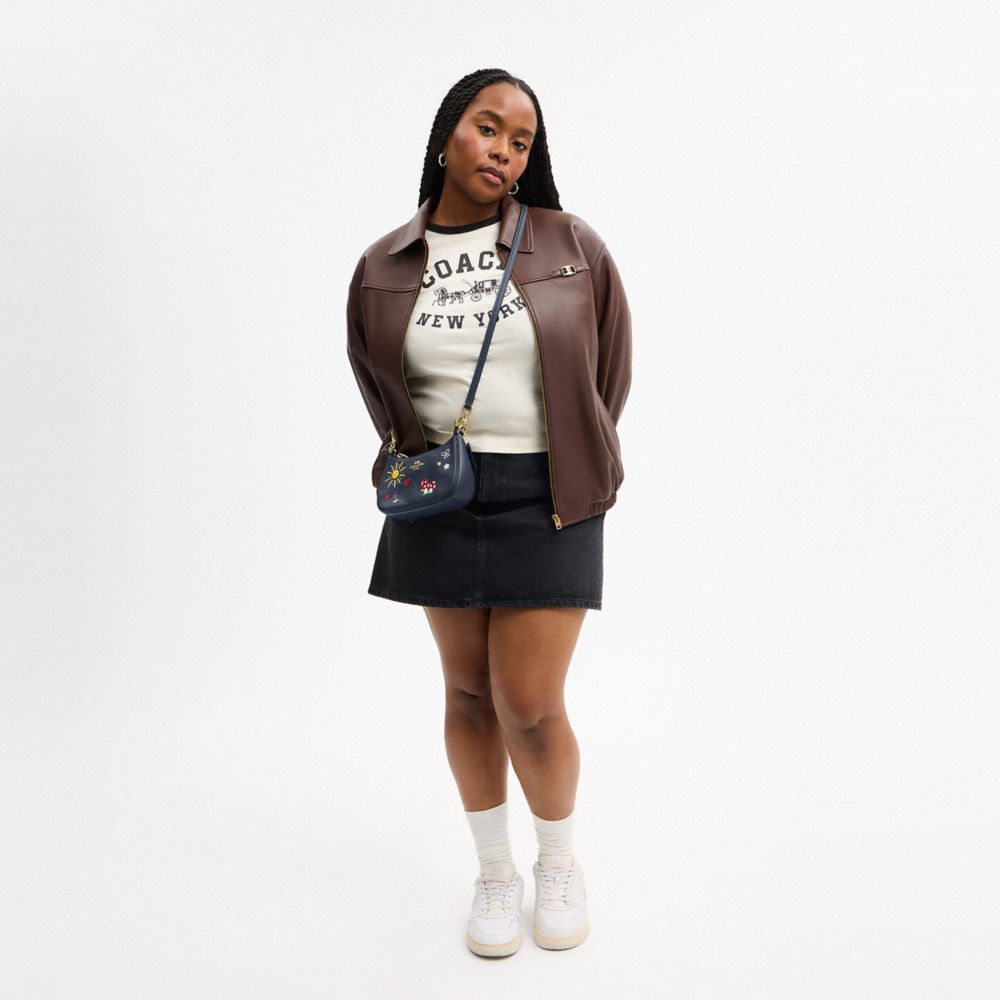 하드웨어: 이미테이션 골드 / 바디 메인컬러: 다크 데님,