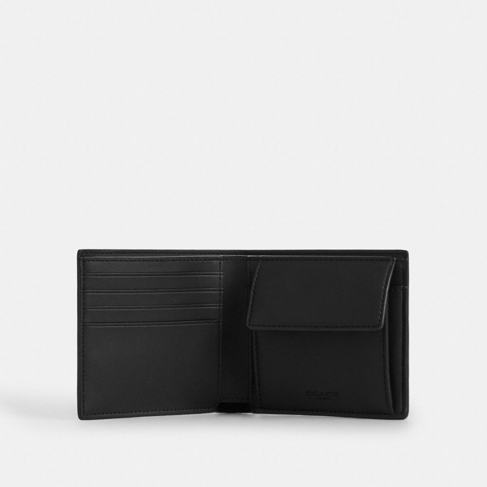 COIN WALLET IN SIGNATURE CANVAS WITH VARSITY STRIPE