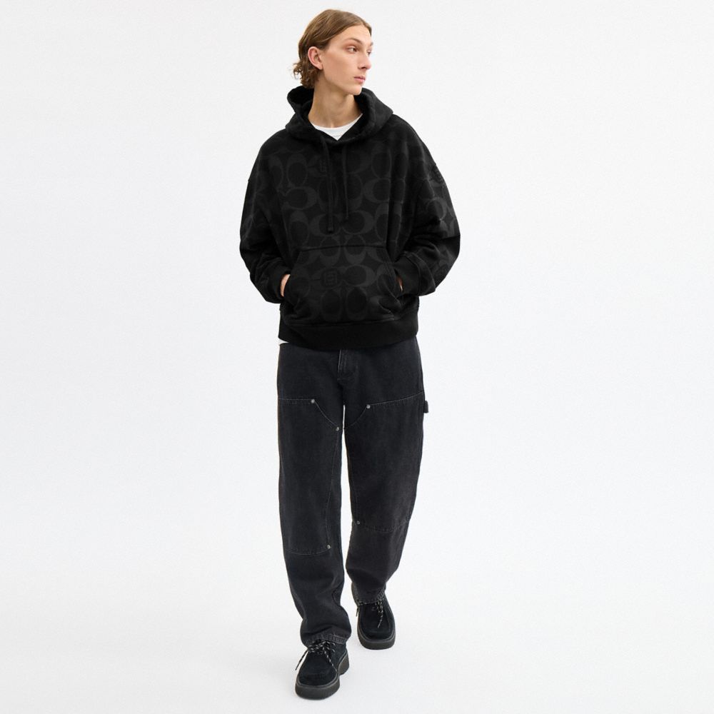 COACH CLOT 經典 SIGNATURE 連帽衫