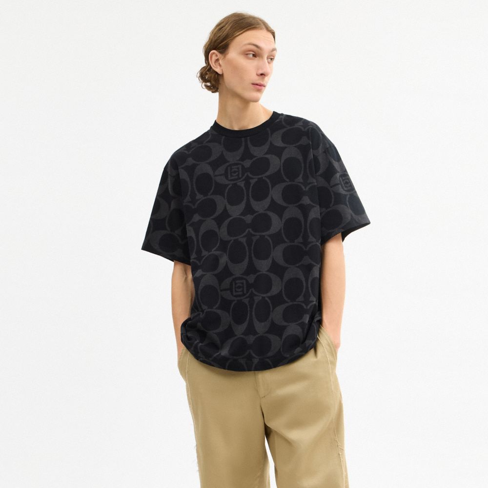 COACH CLOT 經典 SIGNATURE 休閒 T 恤