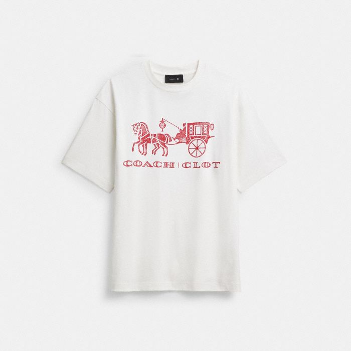COACH CLOT 馬車圖案休閒 T 恤